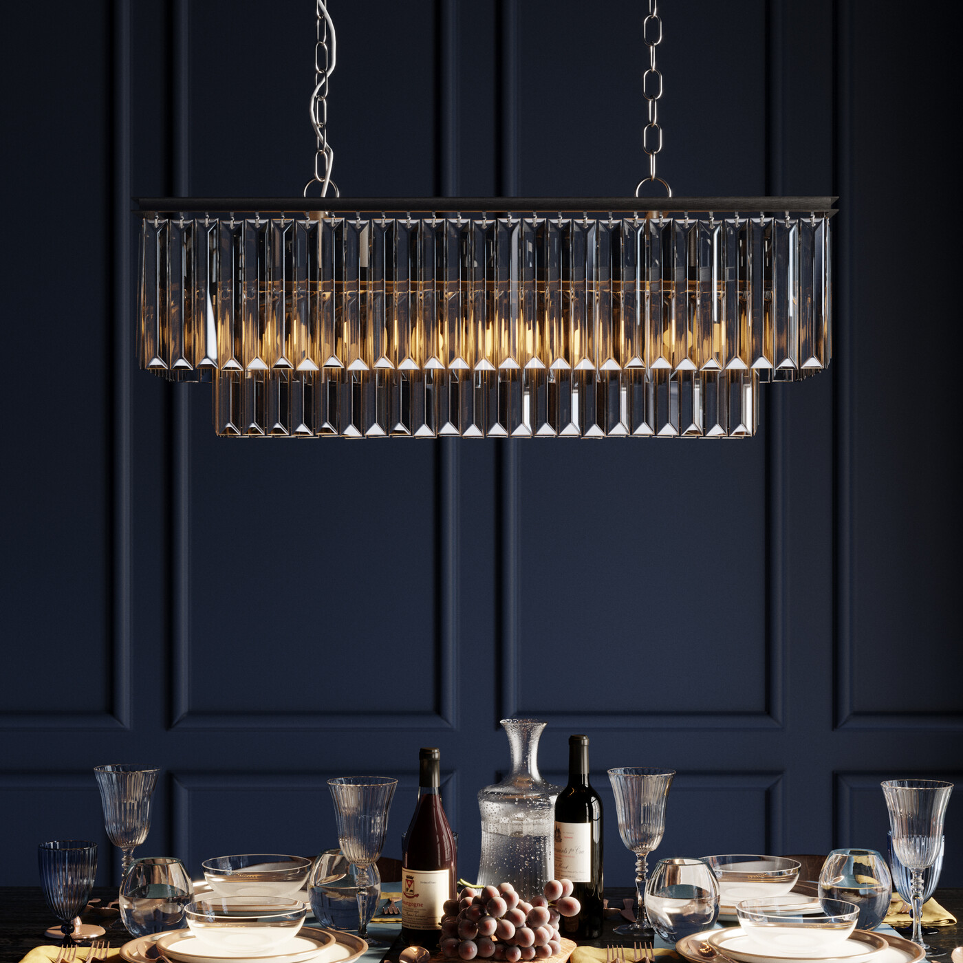 Светильник подвесной Smoky Lounge Rectangular от KARE Design
