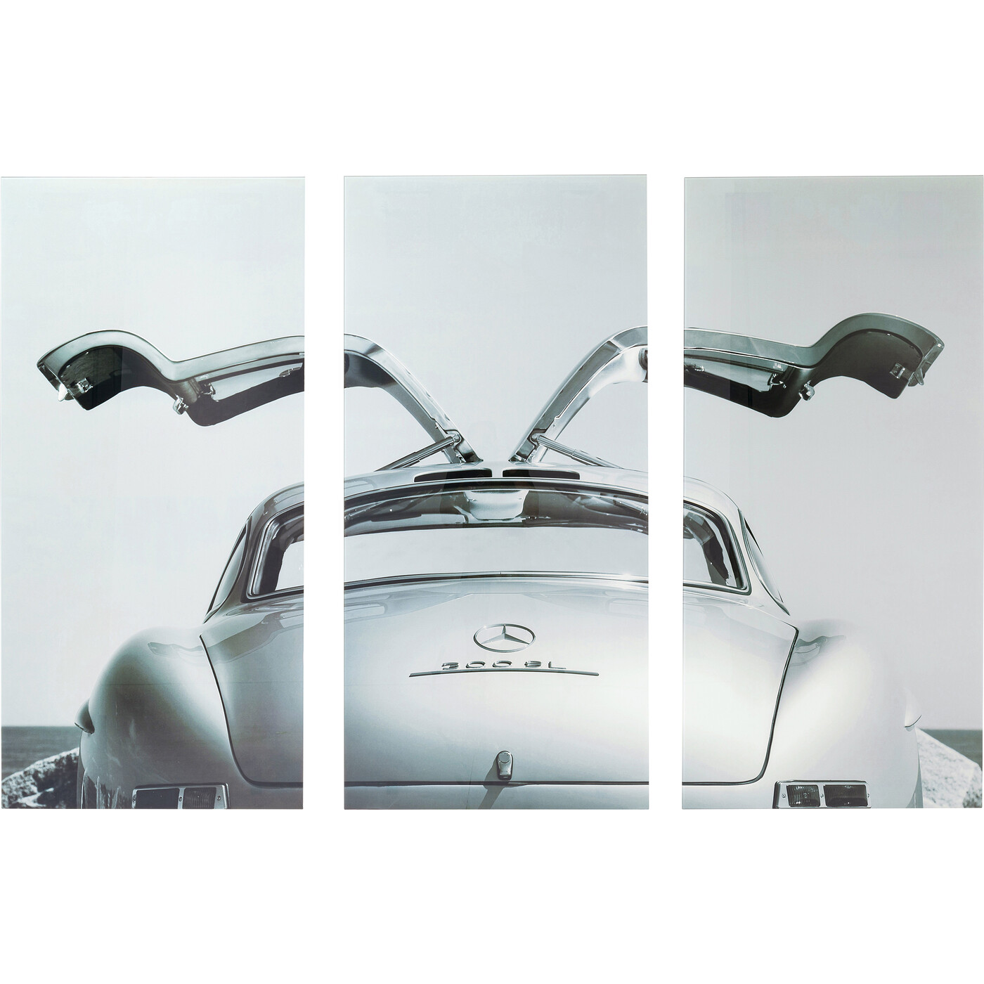 Картина триптих Oldtimer Back «Мерседес-Бенц 300 SL Gullwing» 160x240 см от KARE Design