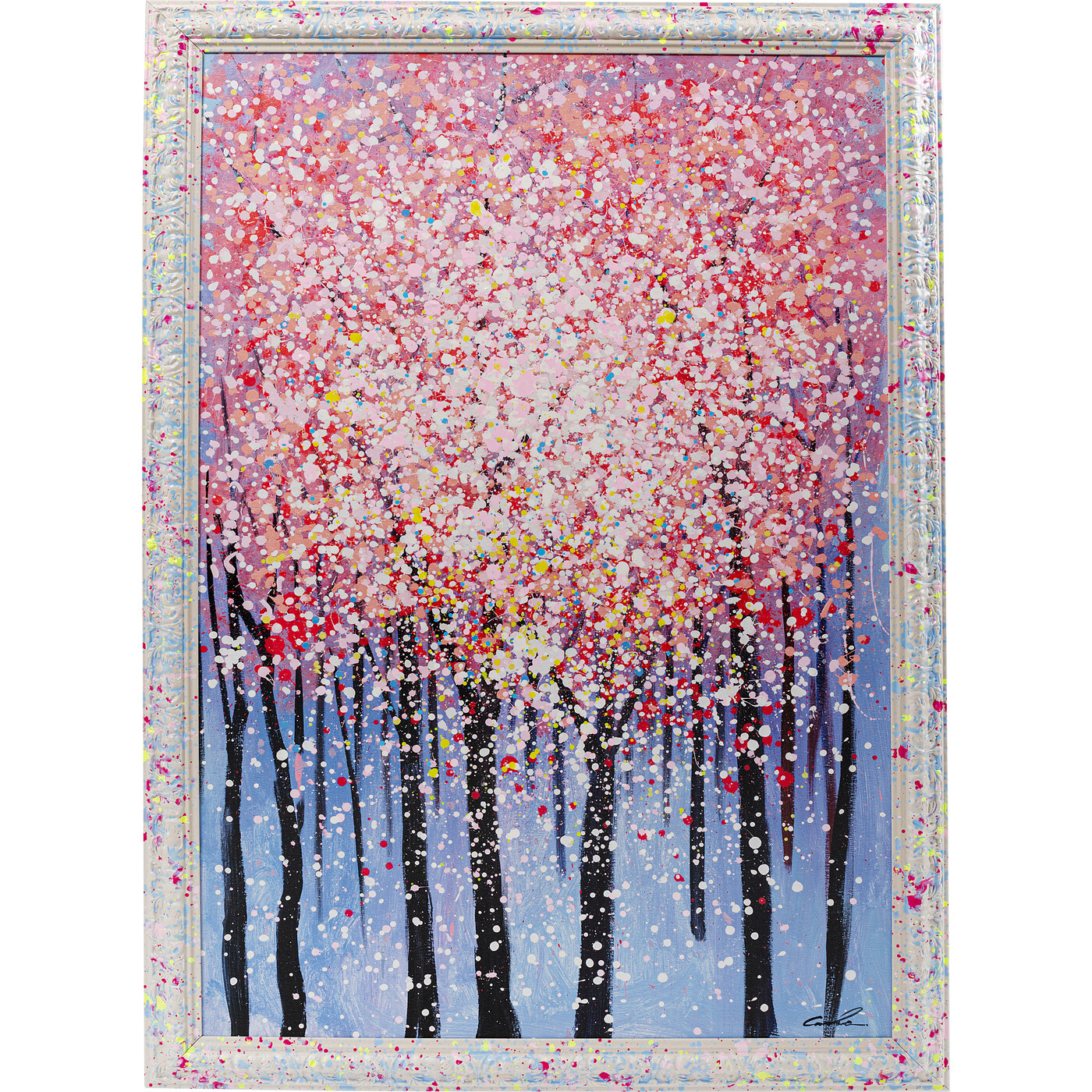 Картина в раме Blooming Avenue «Берёзовая аллея» 150x100 см от KARE Design