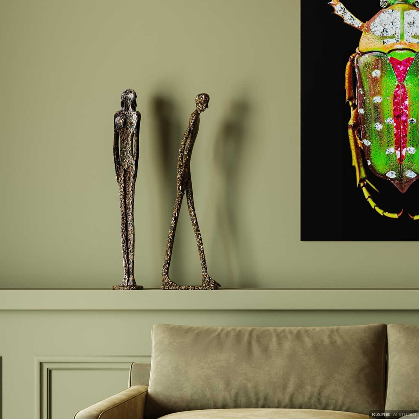 Фигура декоративная Art Man «Художник» 79 см от KARE Design