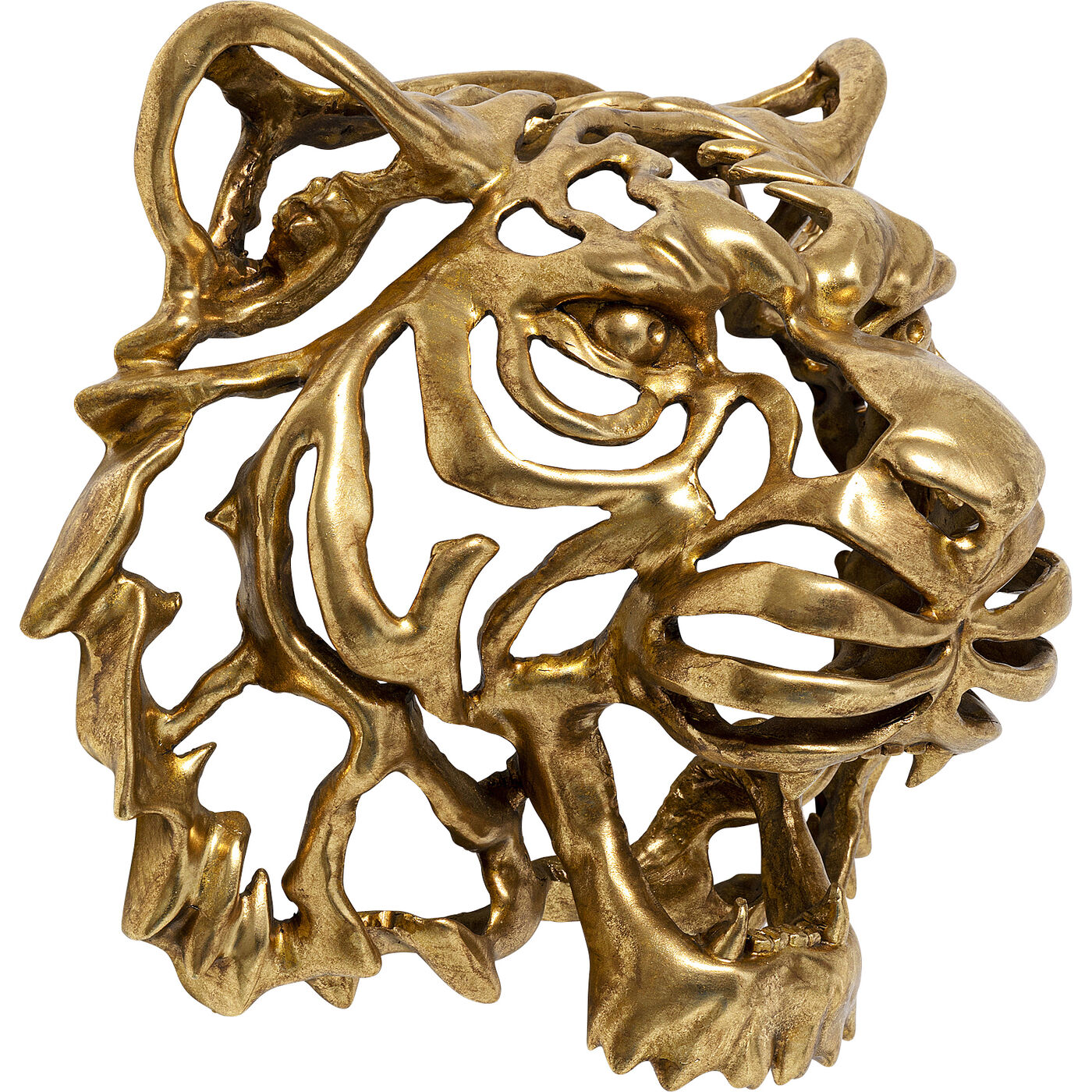 Украшение настенное Tiger «Тигр», Золотой от KARE Design