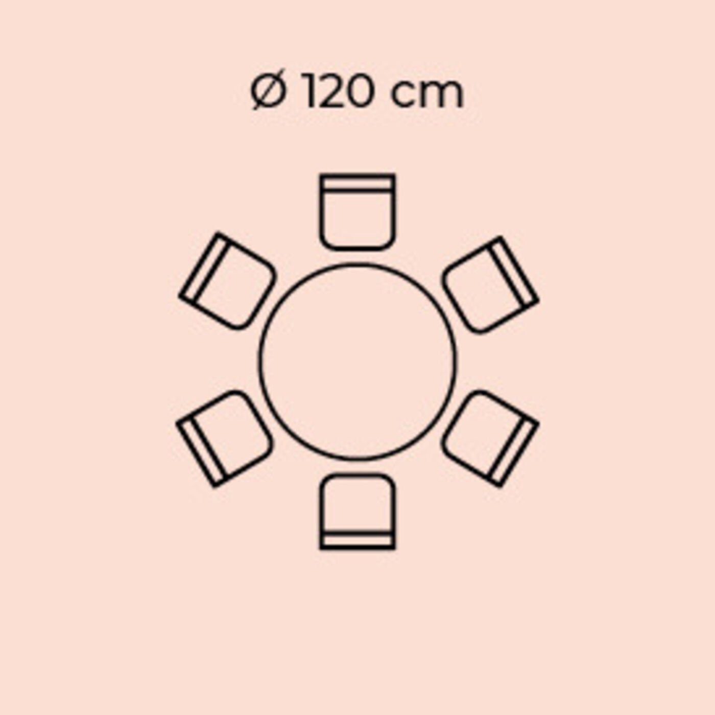 Стол Invitation Set Oak Black Ø120 см от KARE Design