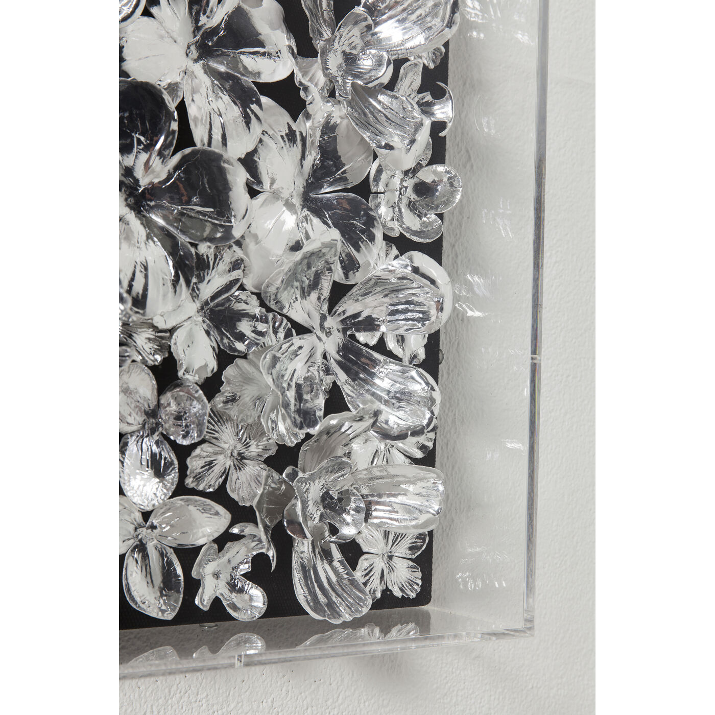 Панно настенное Silver Flower «Серебряные цветы» 100x100 см