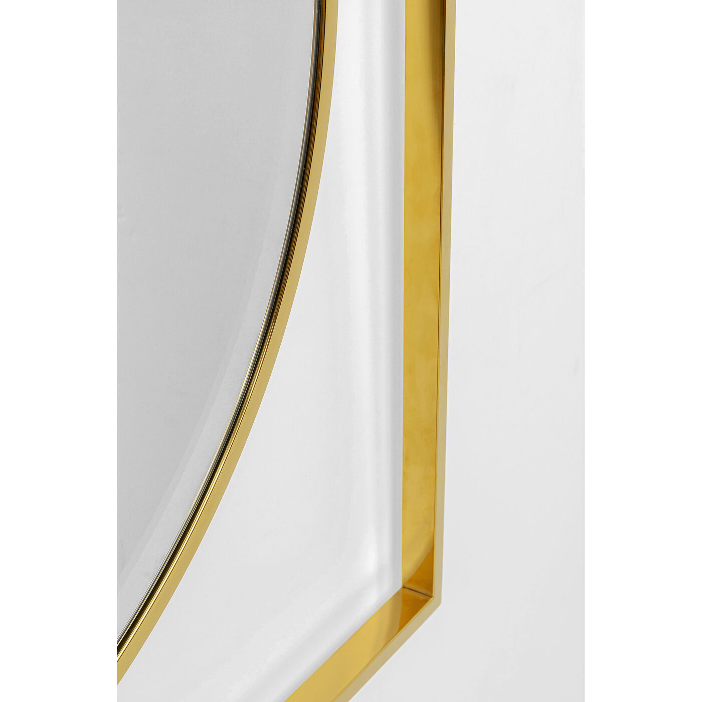 Зеркало Stanford Frame Gold Ø90 см от KARE Design