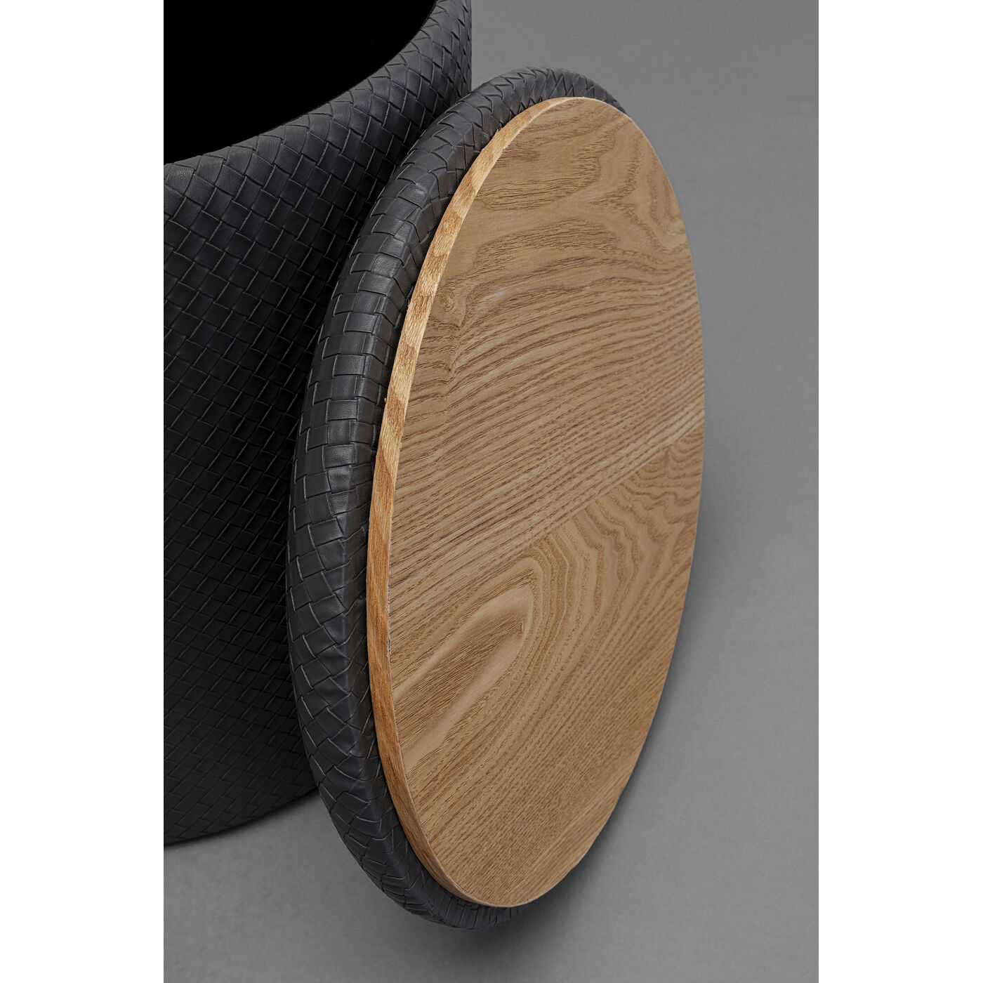 Пуф Venezia Storage Black Ø40 см от KARE Design