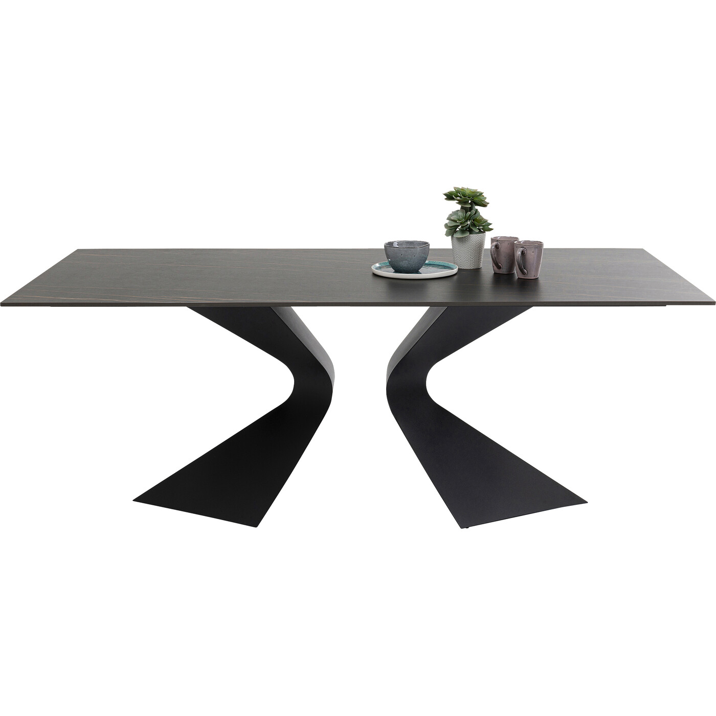 Стол обеденный Gloria Outdoor Ceramic Black 180x90 см от KARE Design