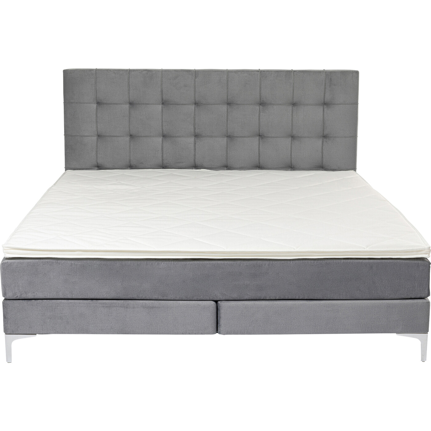 Кровать Boxspring с пружинным матрасом Benito Star Grey 180x200 см от KARE Design