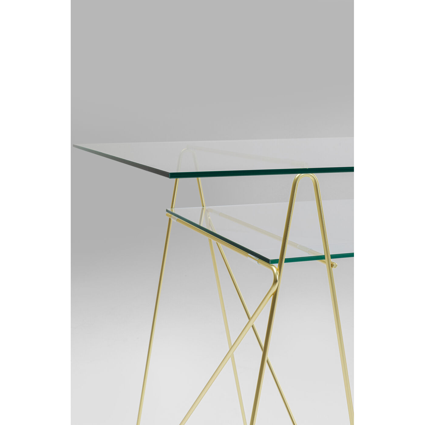 Стол Polar Brass matt 31x49 см (2 шт) от KARE Design