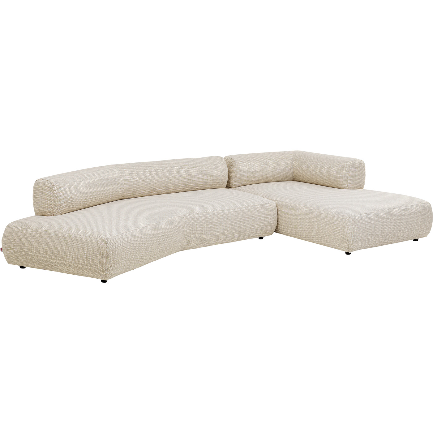 Диван правосторонний угловой Bow Right Cream от KARE Design