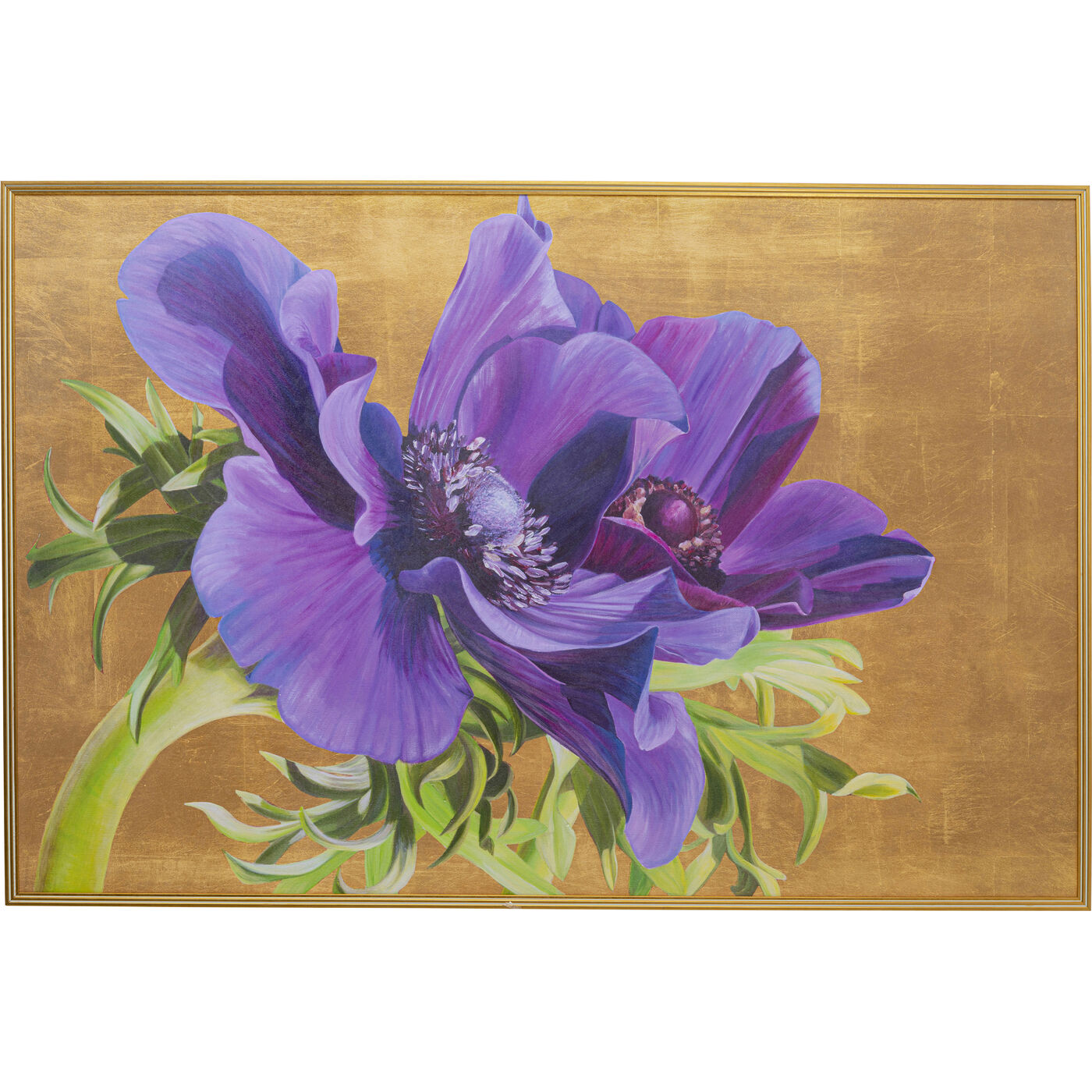 Картина в раме Violet «Ирисы» 150x100 см, Фиолетовый