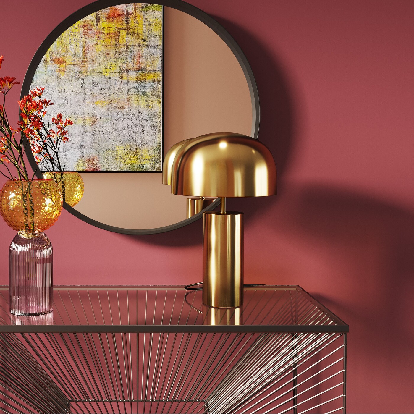 Светильник настольный Loungy Gold от KARE Design
