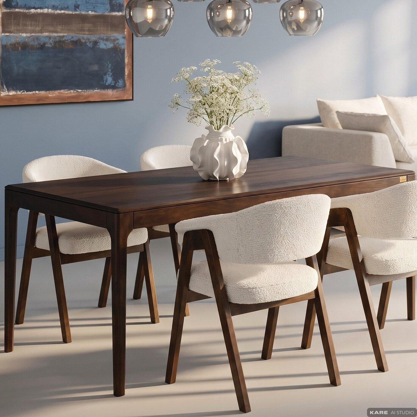 Стол Brooklyn Walnut 160x80 см от KARE Design