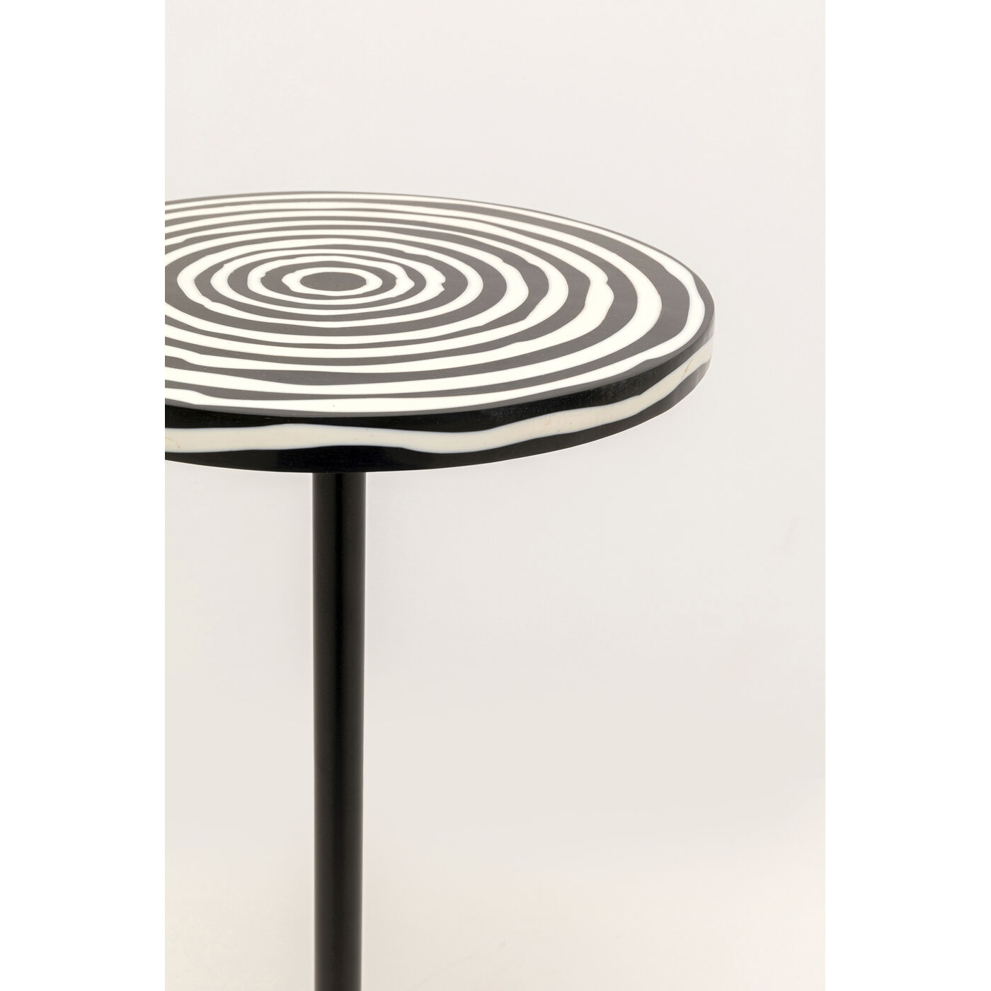 Стол приставной Domero Swirl Black Ø25cm от KARE Design