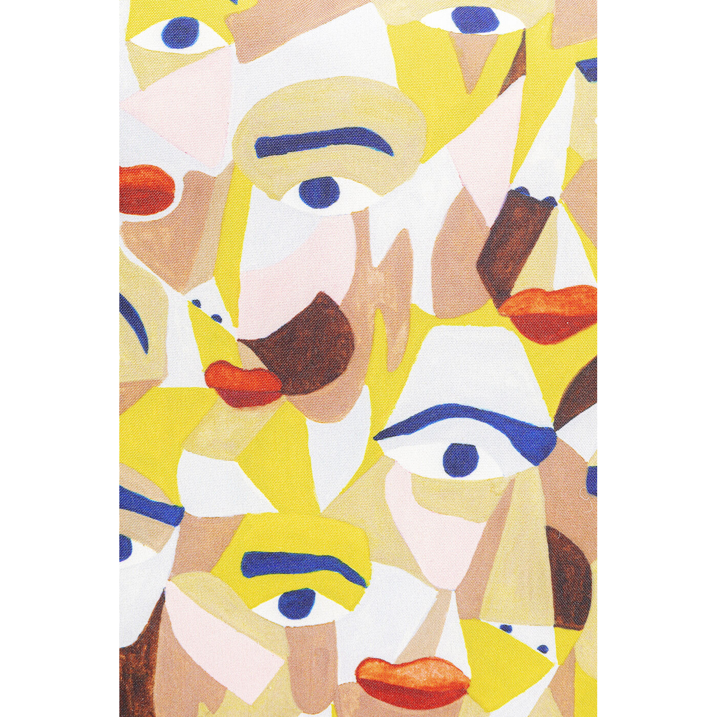 Подушка Artistic Faces «Художественные лица» 45x45 см от KARE Design