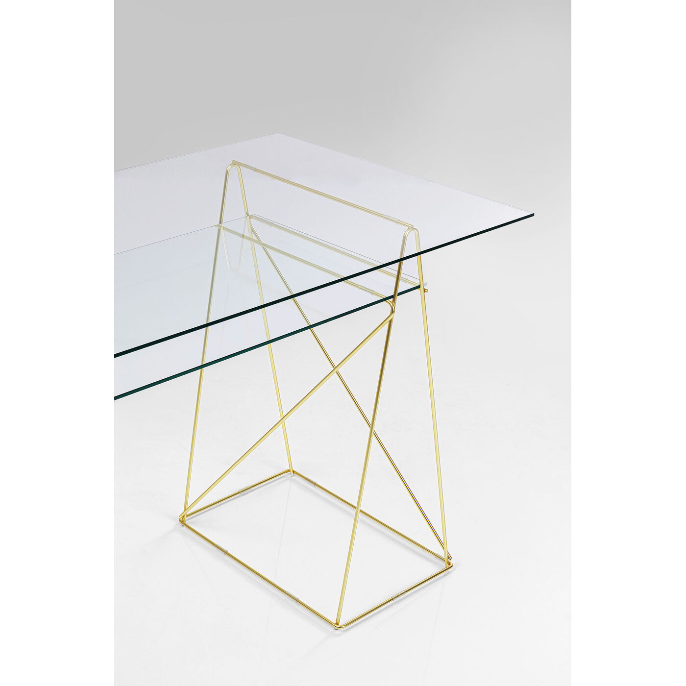 Стол Polar Brass matt 31x49 см (2 шт) от KARE Design