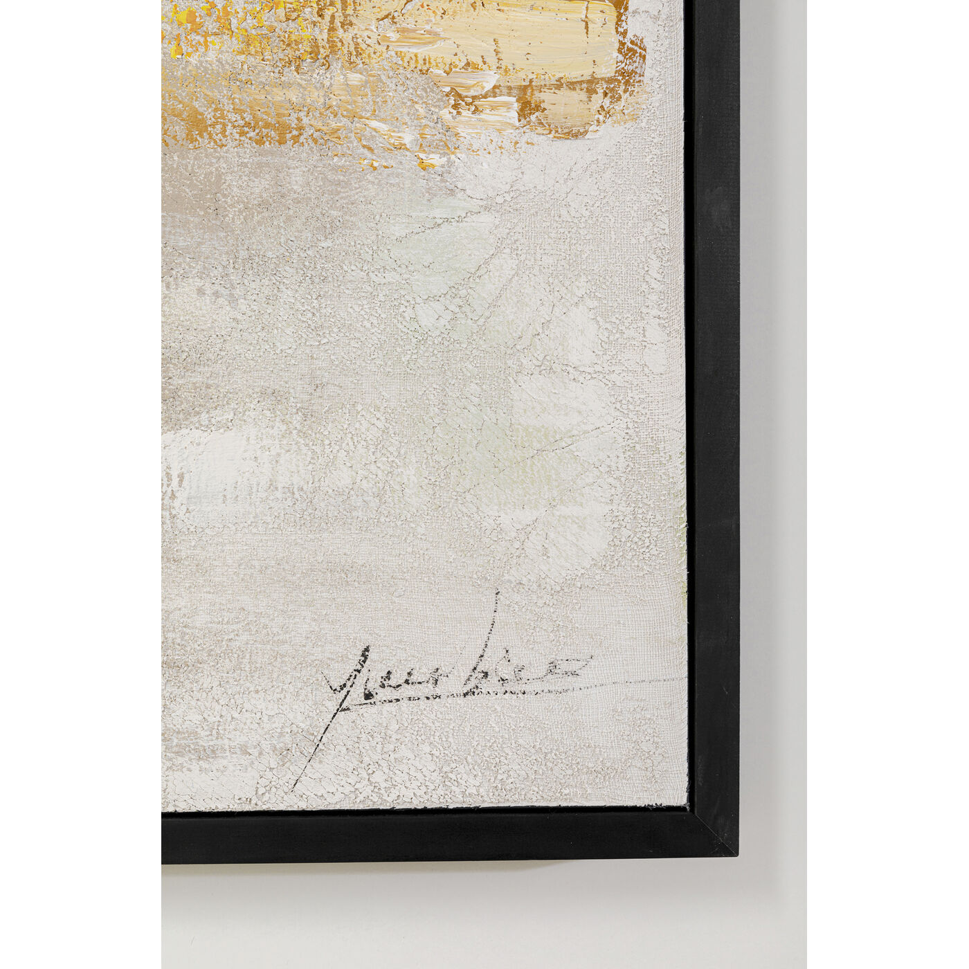 Картина в раме Dust Gold «Абстракция» 120x120 см, Золотой от KARE Design
