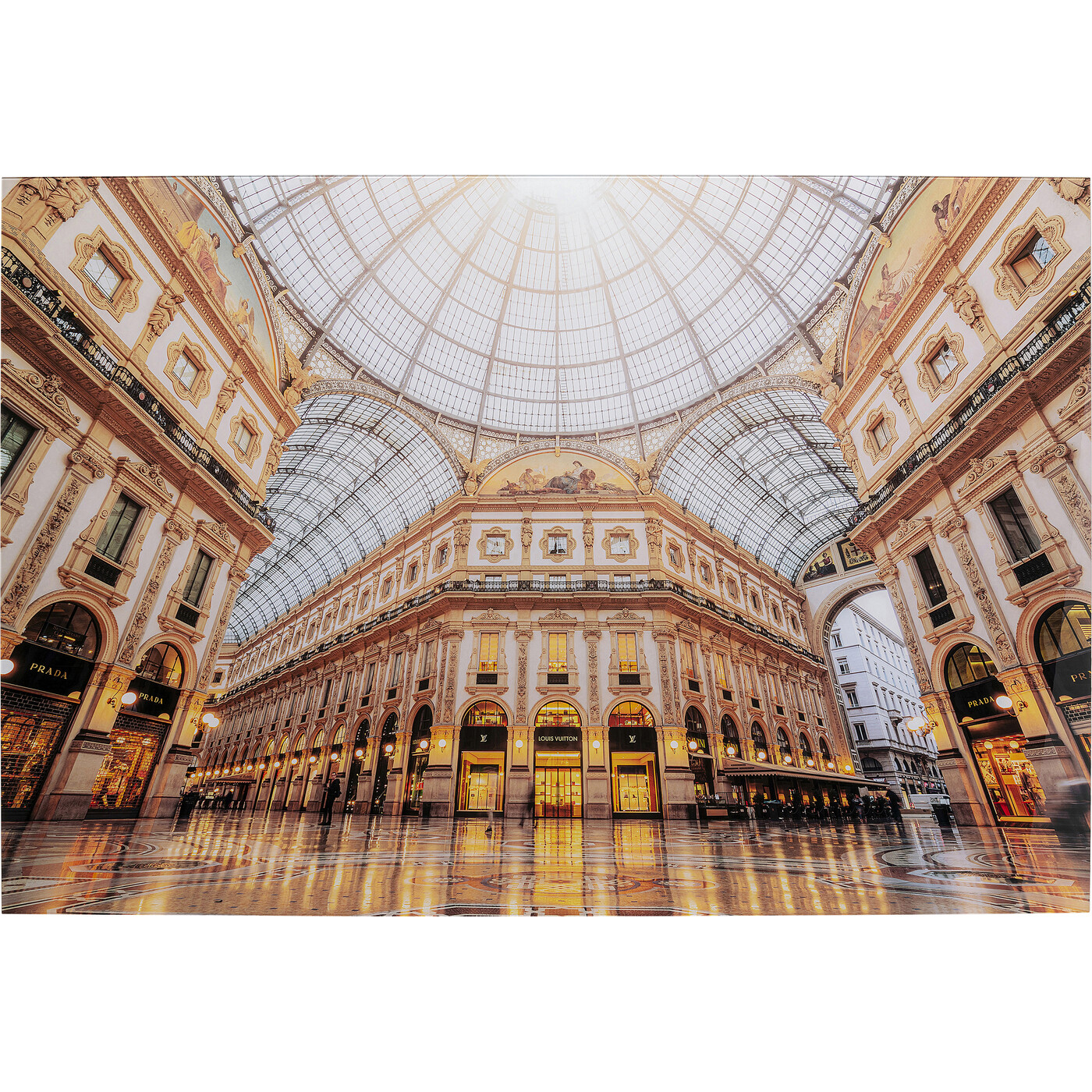 Картина стеклянная Galleria «Галерея Виктора Эммануила II» 150x100 см от KARE Design