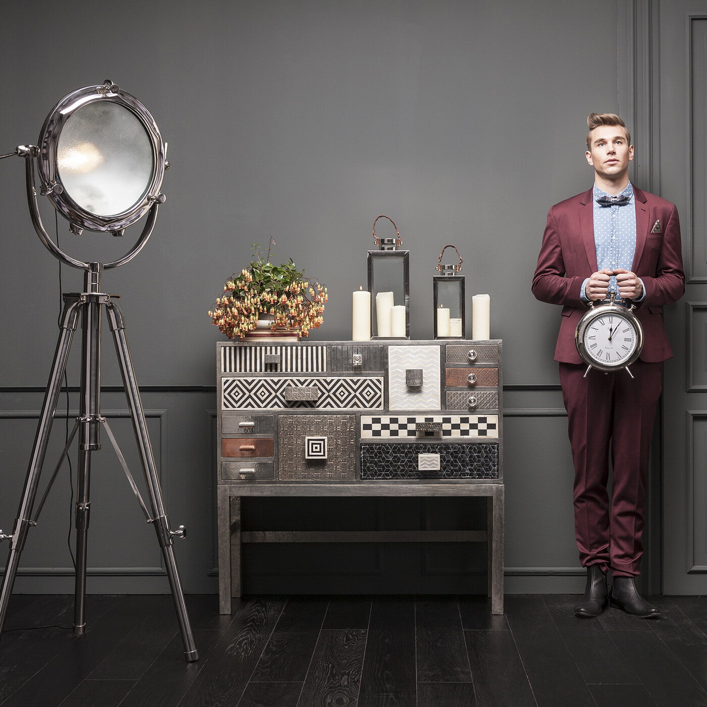 Комод высокий Chalet 13 ящиков от KARE Design