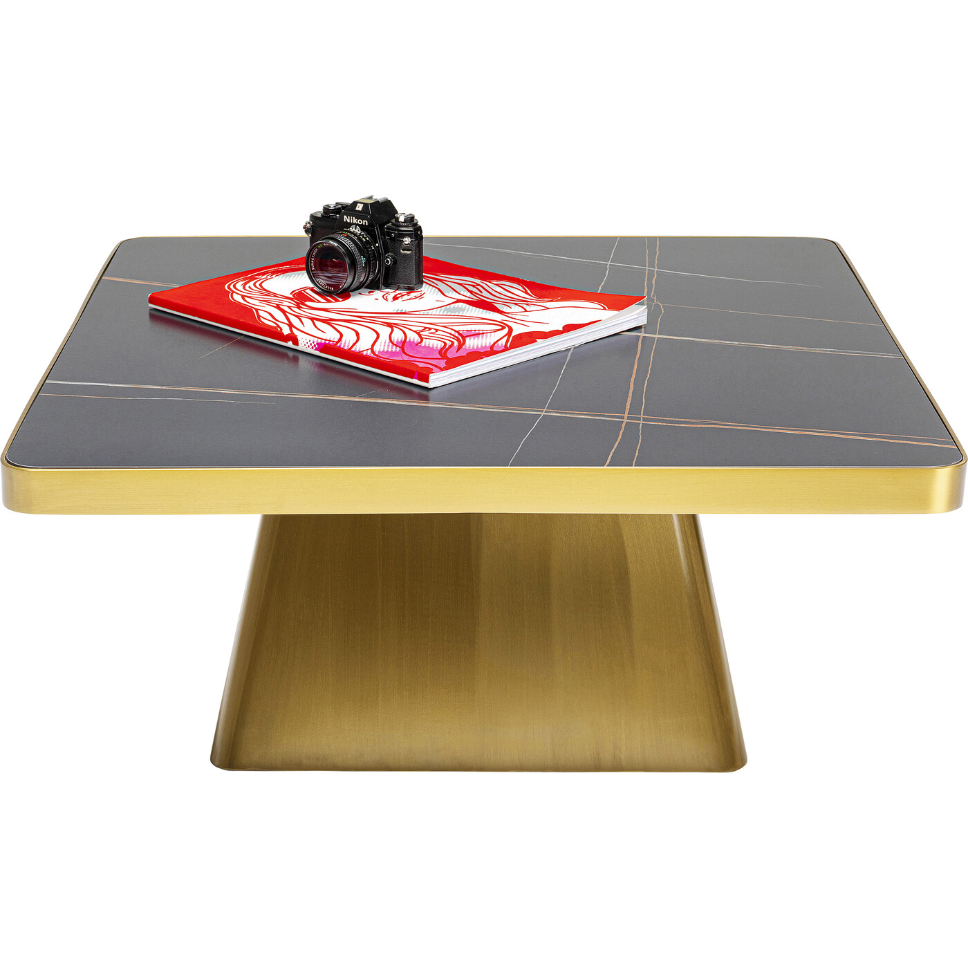 Стол кофейный Miler Gold 80x80 см от KARE Design