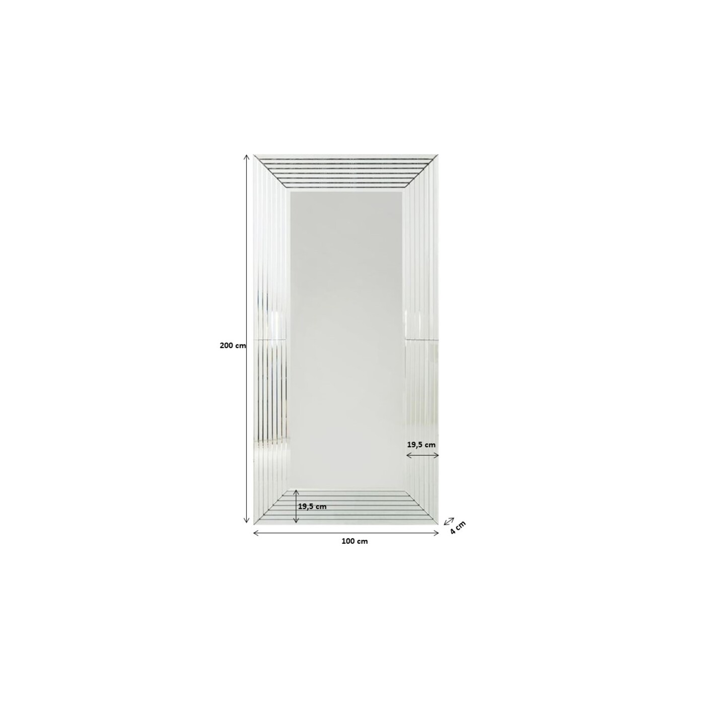 Зеркало Linea 200x100 см от KARE Design
