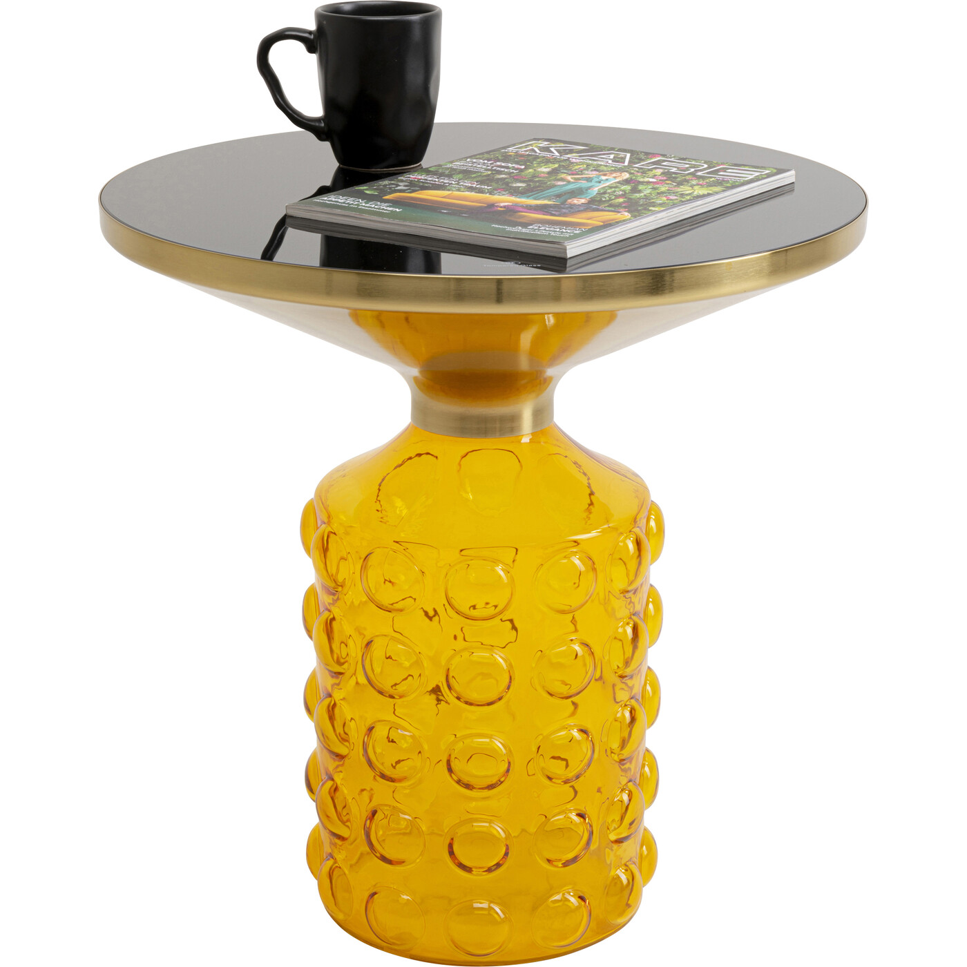 Стол приставной Lola Yellow Ø50cm от KARE Design