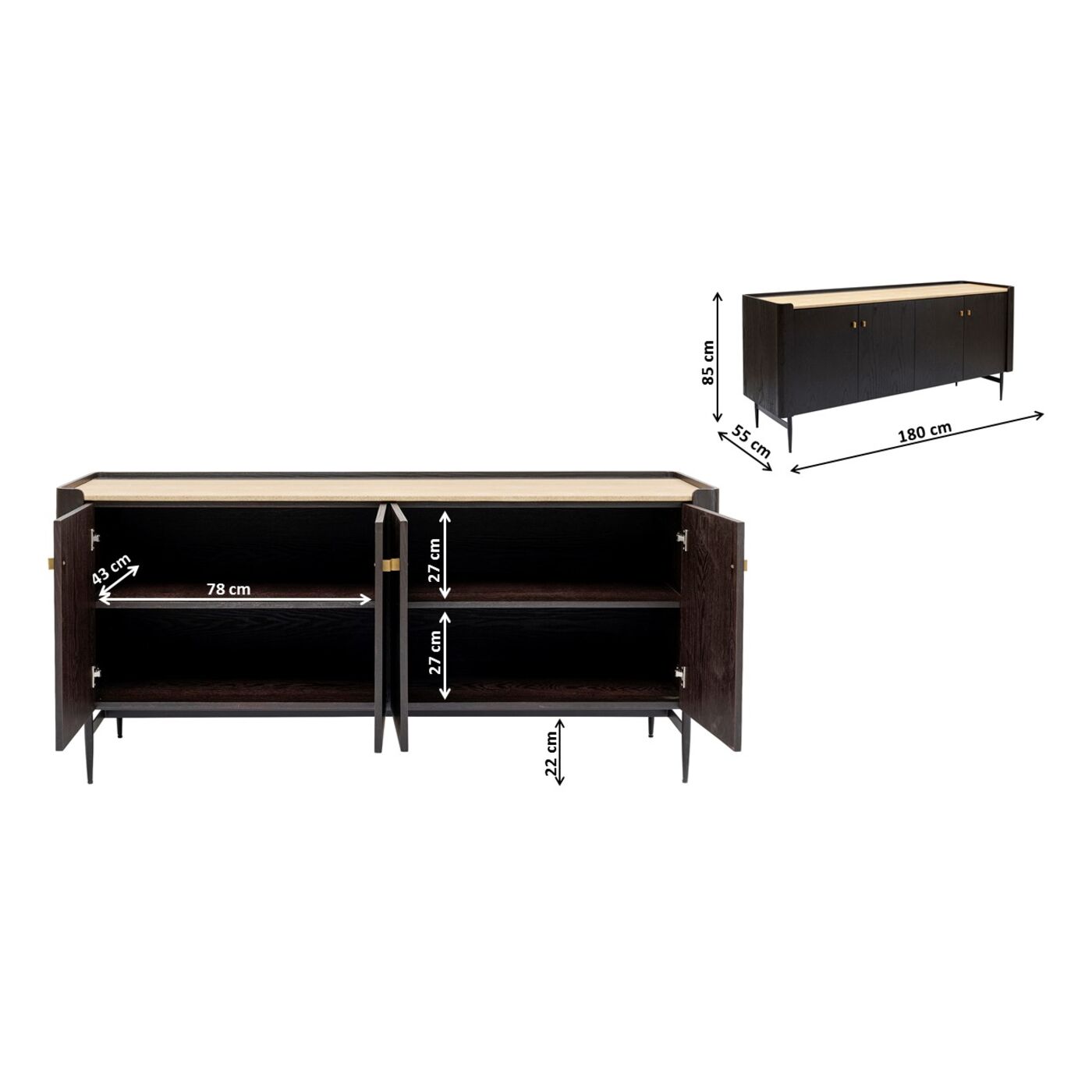Комод Sapporo 180 см от KARE Design