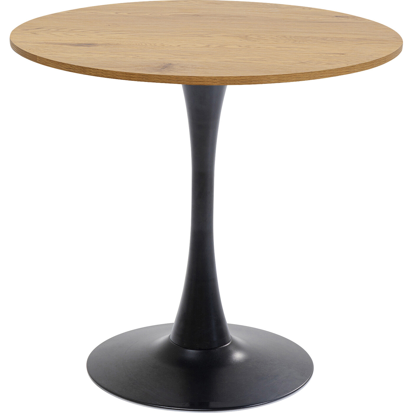 Стол Schickeria Oak Print Black Ø80 см от KARE Design