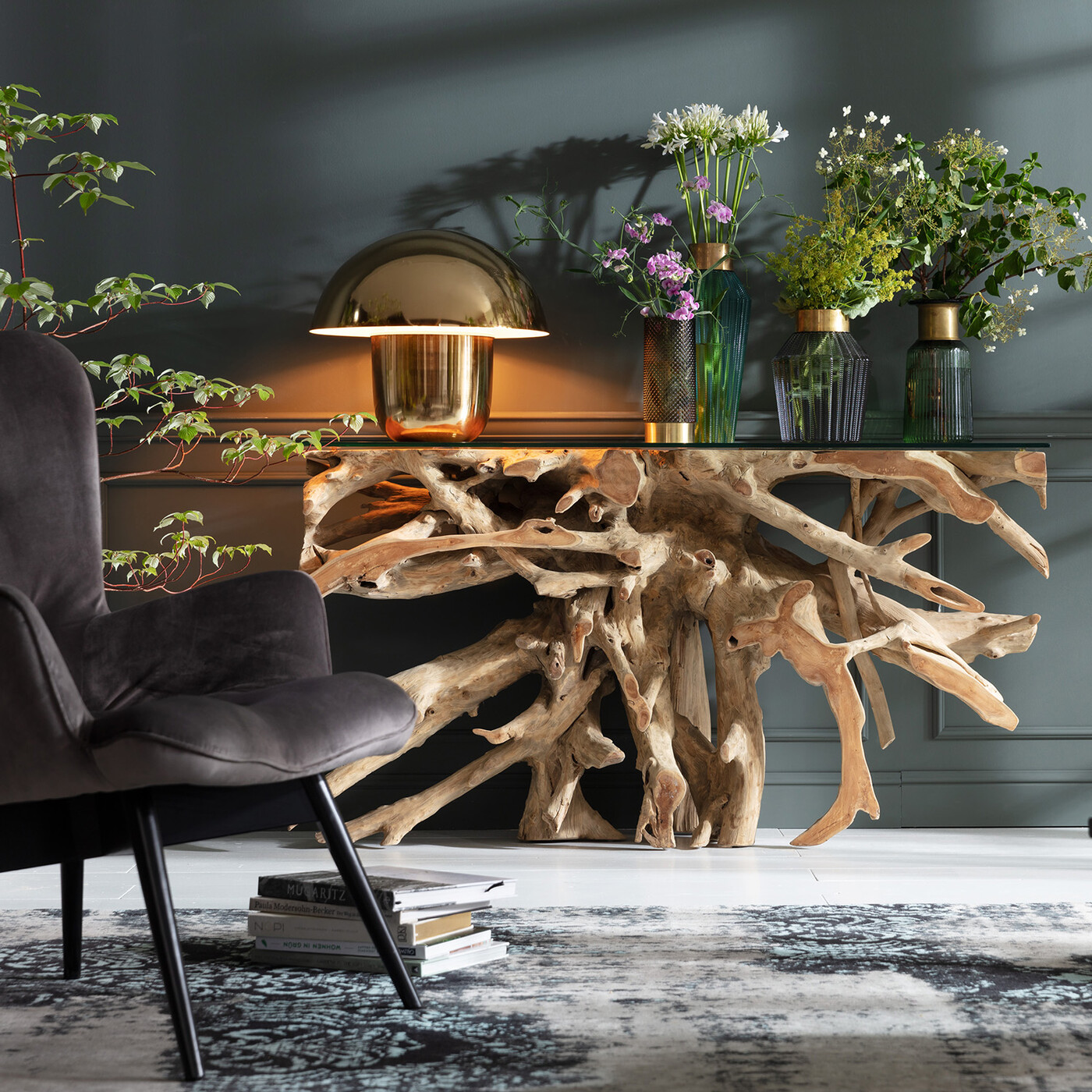 Консоль Roots 150x40 см от KARE Design