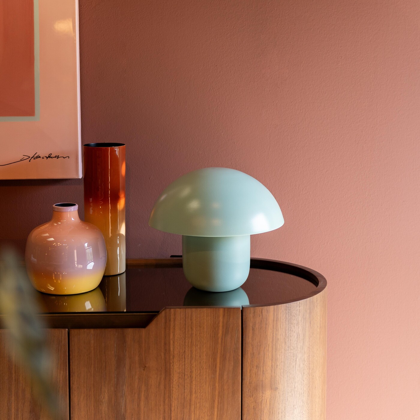 Светильник настольный Mushroom Mint 27cm UK от KARE Design