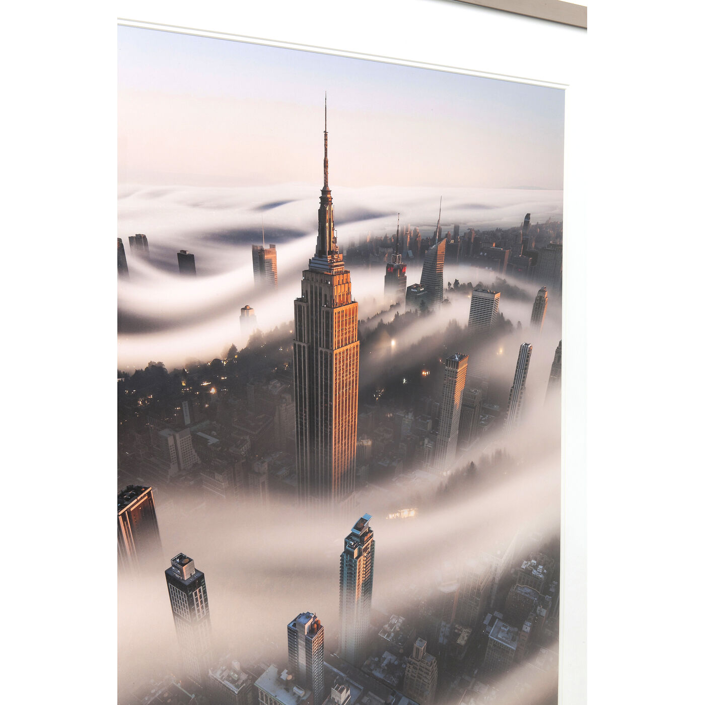 Картина в раме NY Storm «Нью-Йорк в тумане» 90x100 см от KARE Design