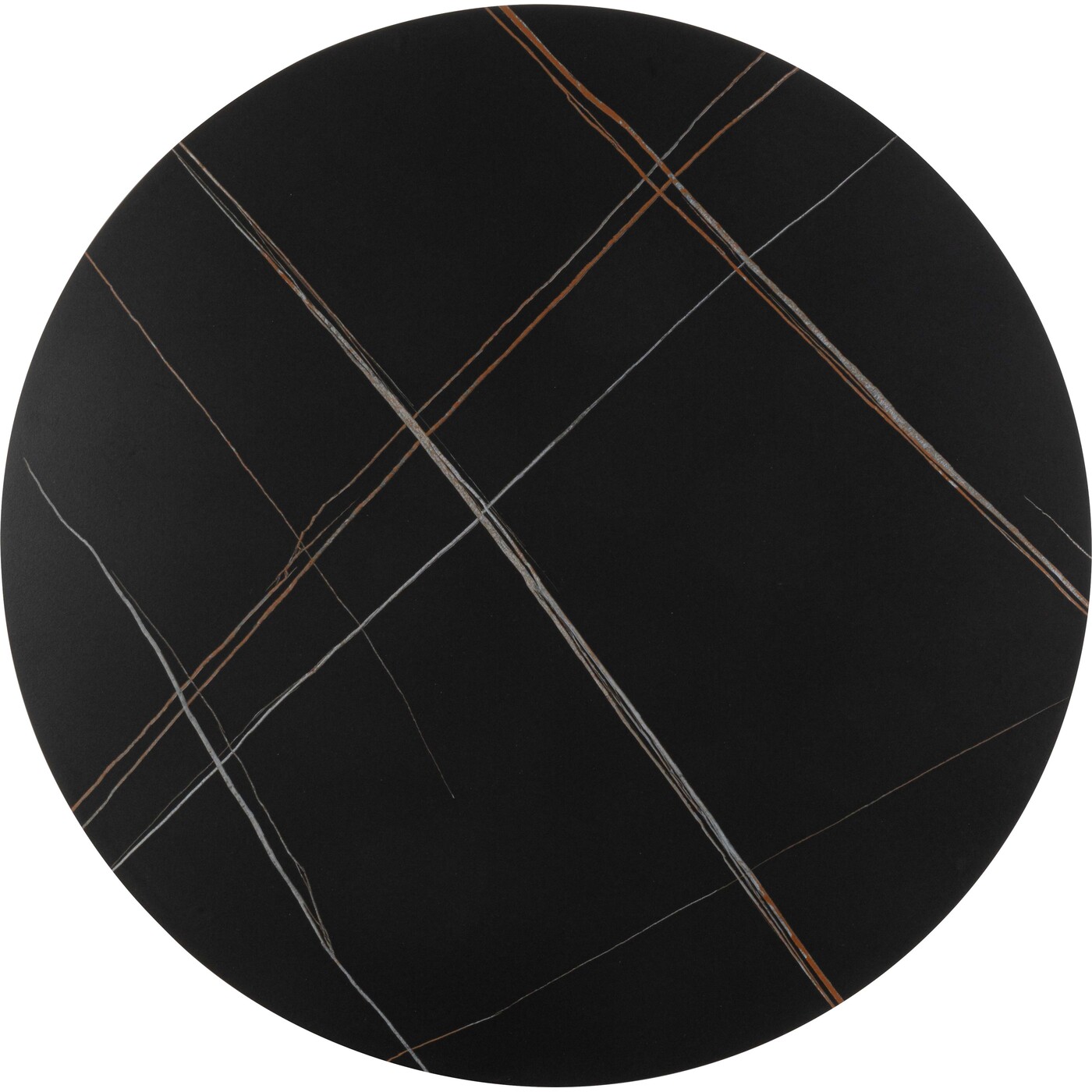 Стол Invitation Set Ceramic Black Black Ø120cm от KARE Design