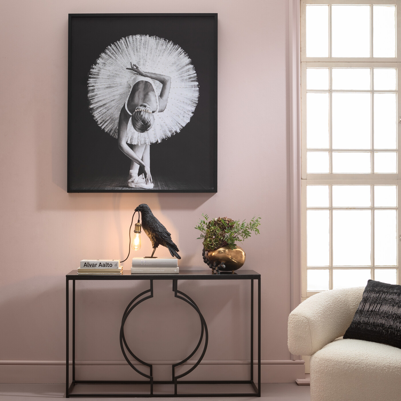Консоль Miami Loft Black 120x75 см от KARE Design