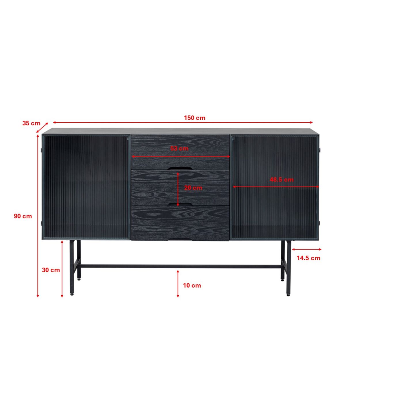 Комод San Diego Drawers 150x90 см от KARE Design