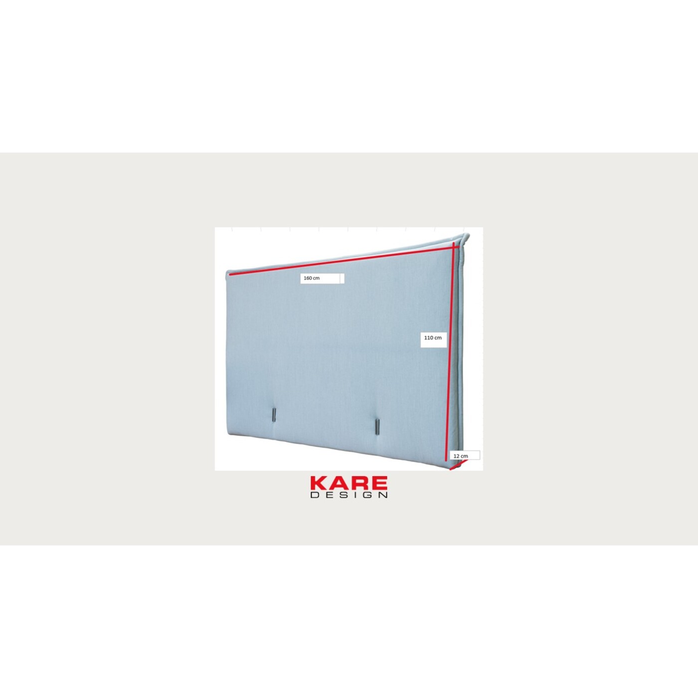 Изголовье кровати Benito Sky Sand 160cm от KARE Design