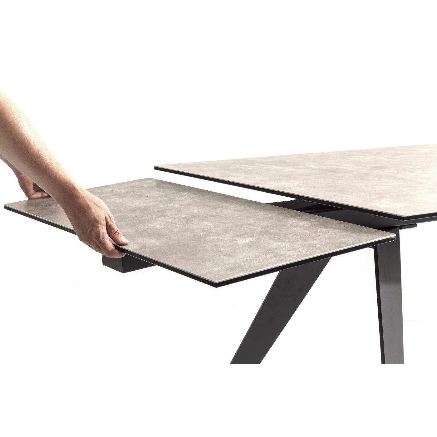 Стол раздвижной Amsterdam Dark160(40+40)x90 см от KARE Design
