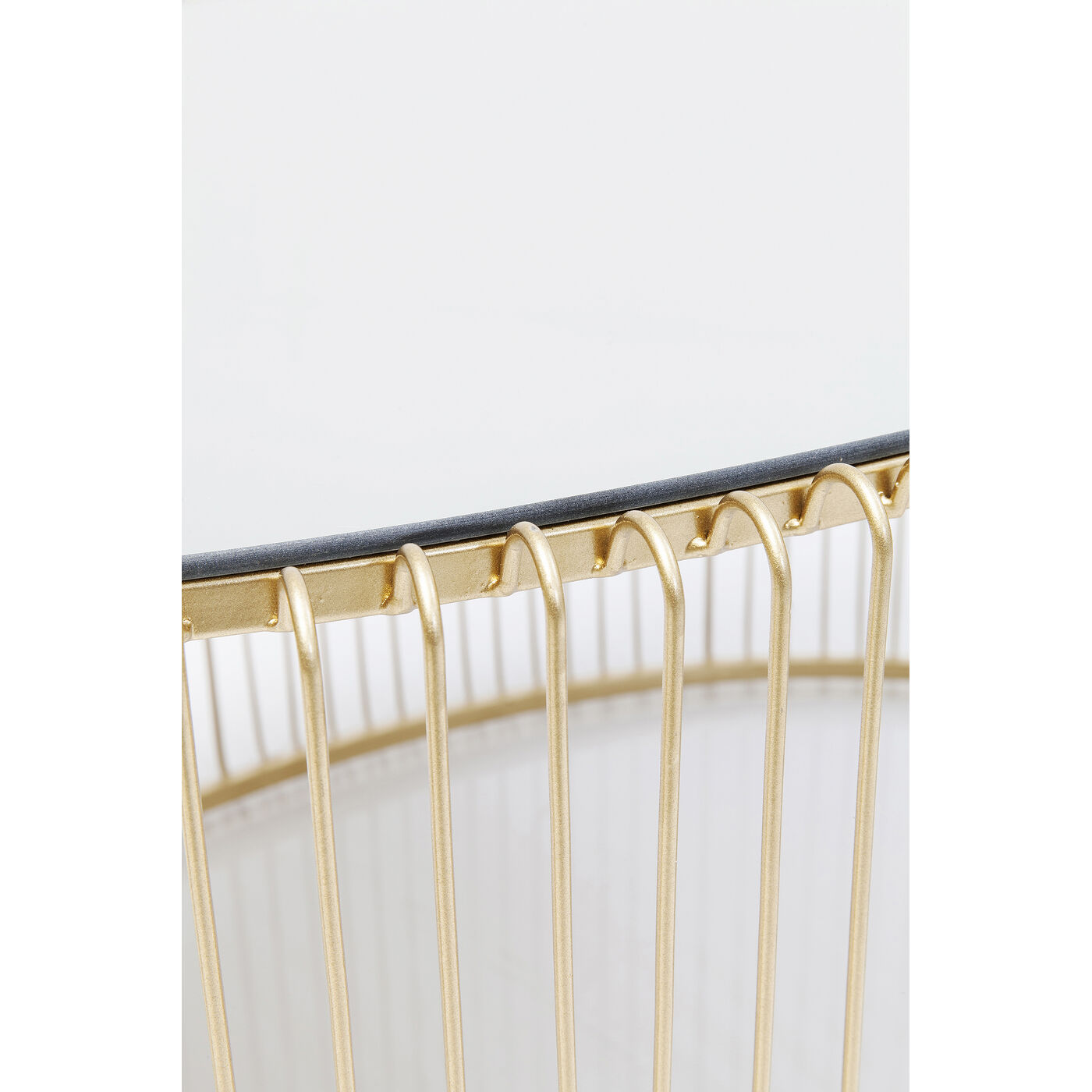 Стол кофейный Wire Uno Brass 60x90 см от KARE Design