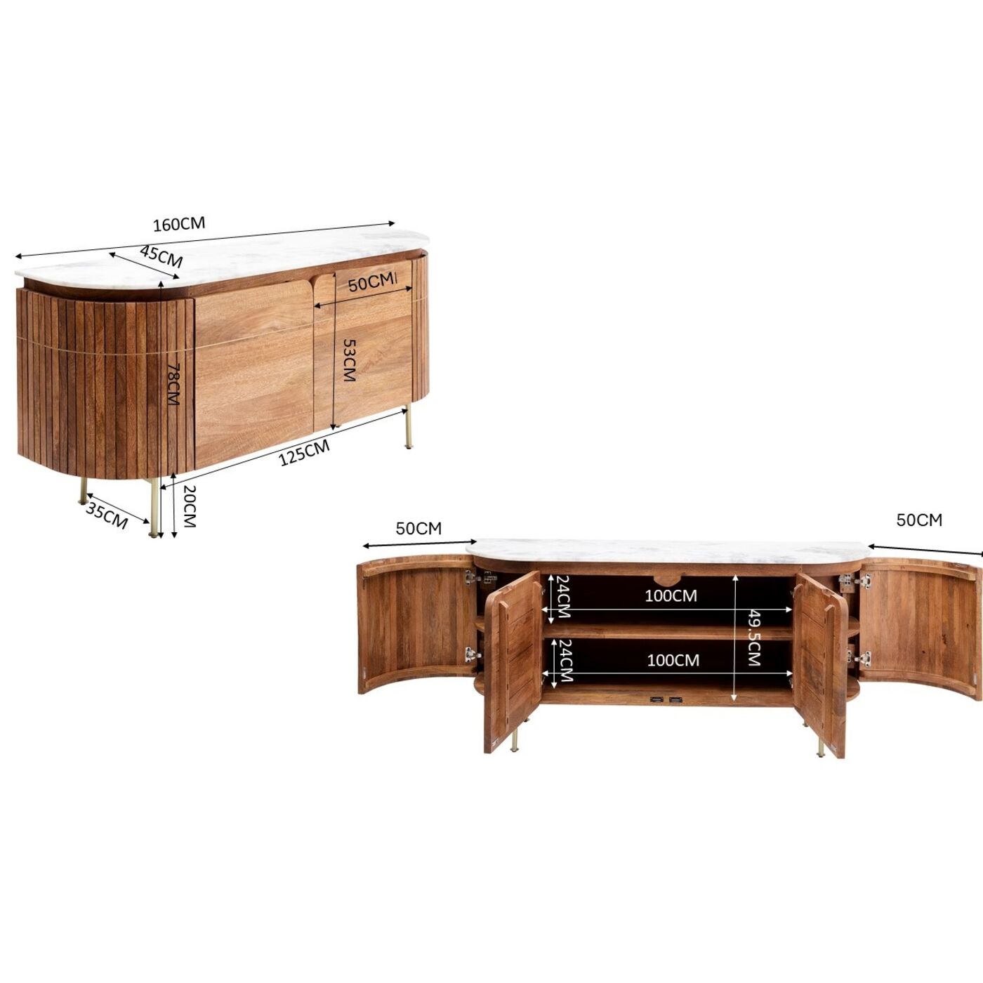 Комод широкий Grace от KARE Design