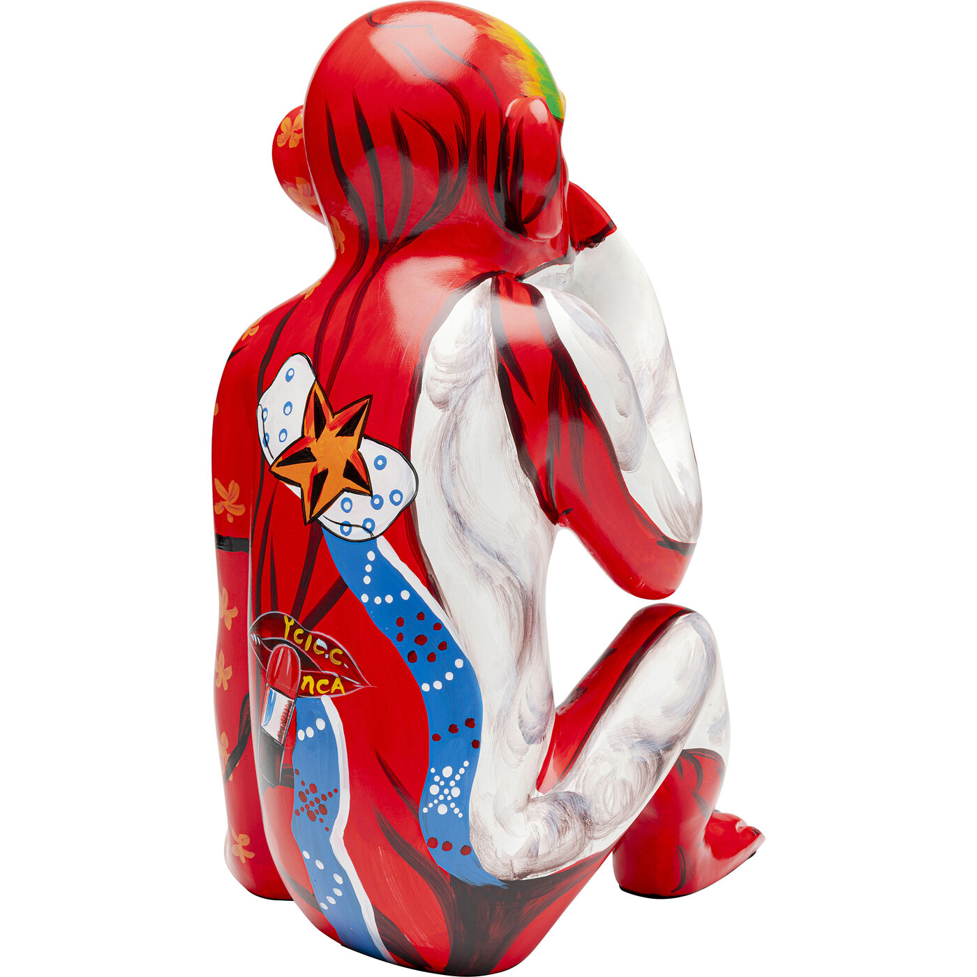 Фигура декоративная Graffiti Monkey «Обезьяна-граффити» 39 см, Красный