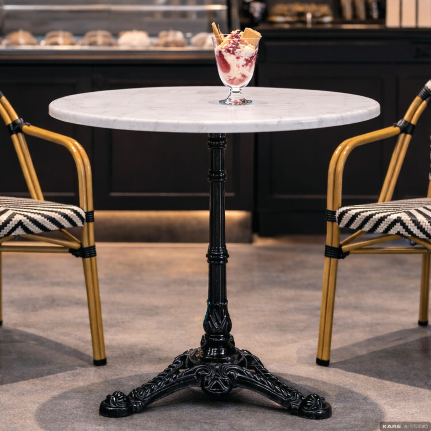 Стол для бистро Kaffeehaus Round White 60 см от KARE Design