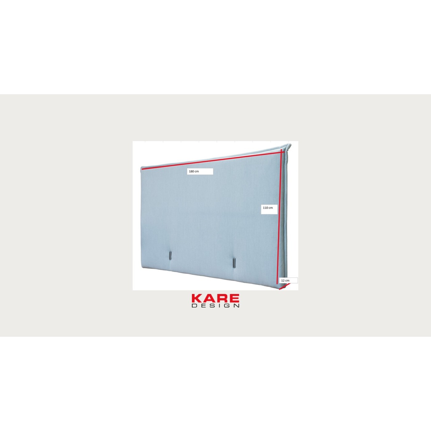 Изголовье кровати Benito Sky Sand 180cm от KARE Design