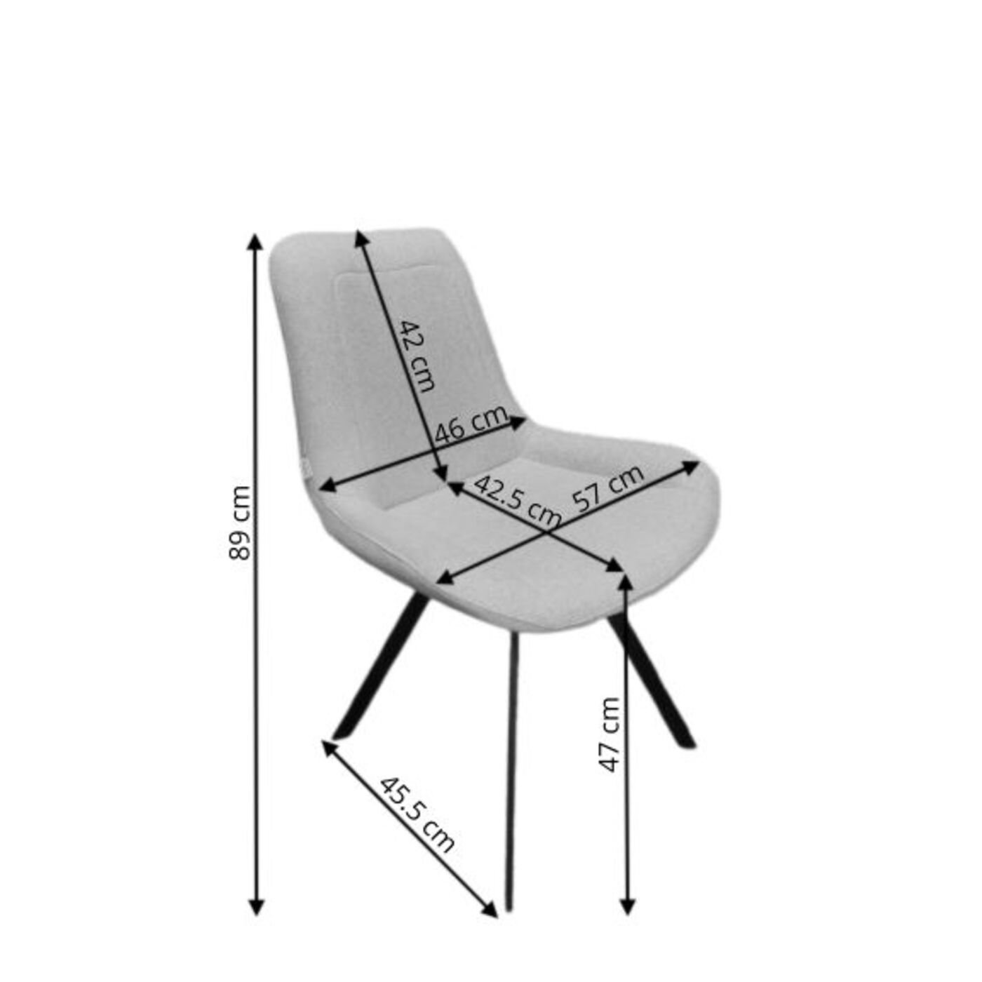 Кресло вращающееся Baron Grey от KARE Design