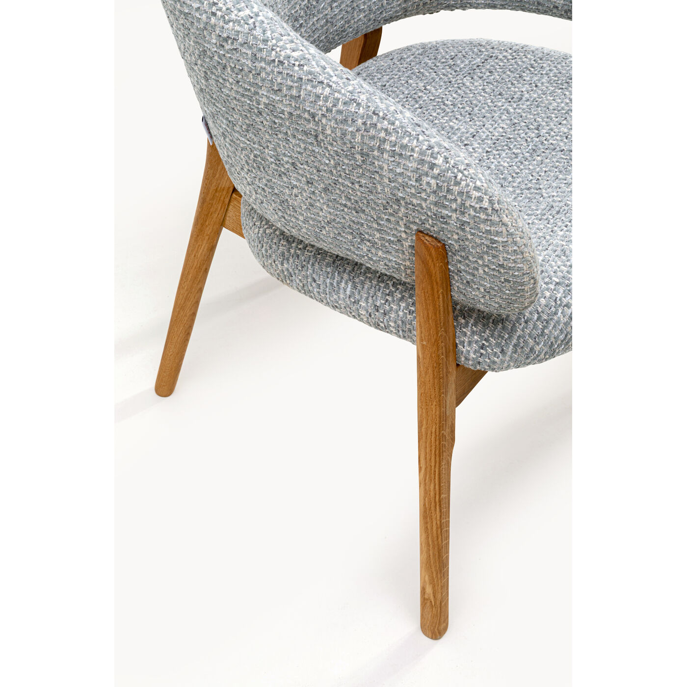 Стул с подлокотниками August Blue Melange от KARE Design