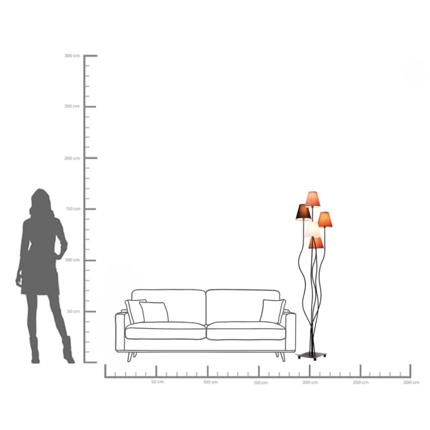 Светильник напольный Flexible Mocca Cinque от KARE Design