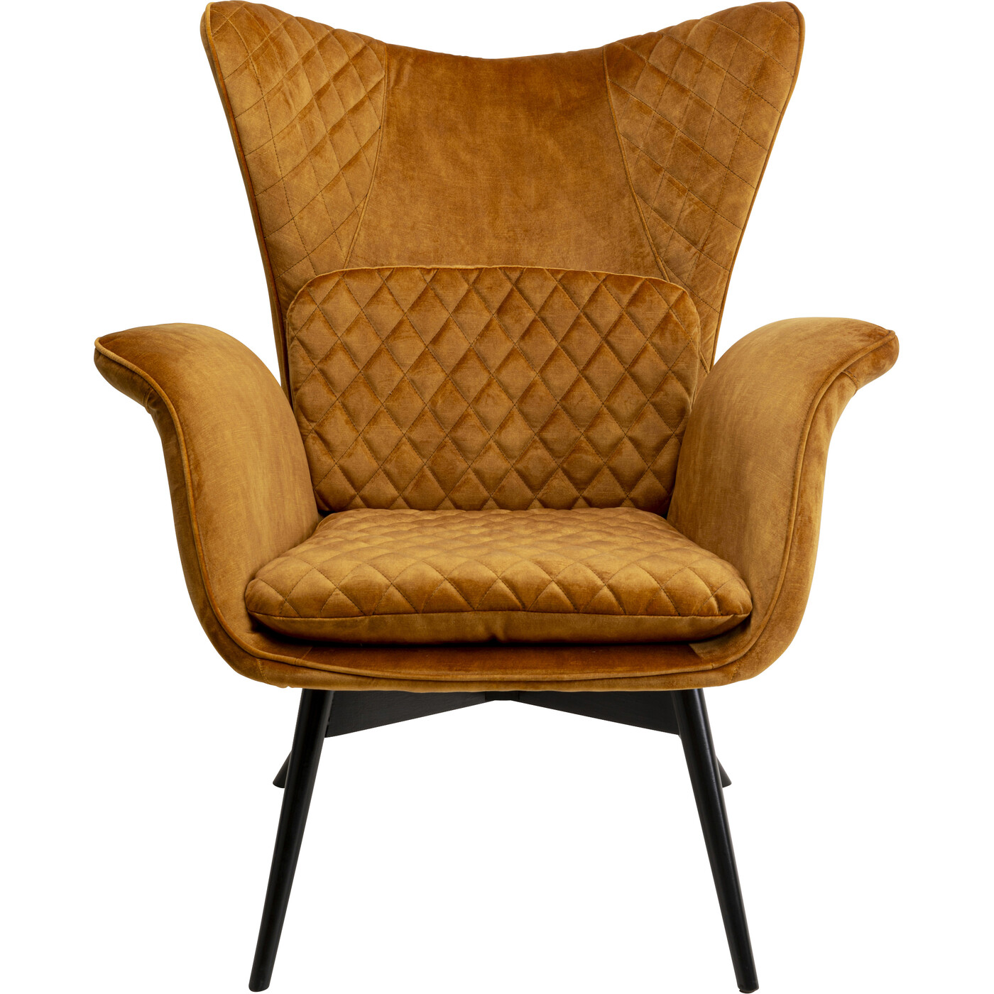 Кресло Tudor Velvet Gold Brown от KARE Design