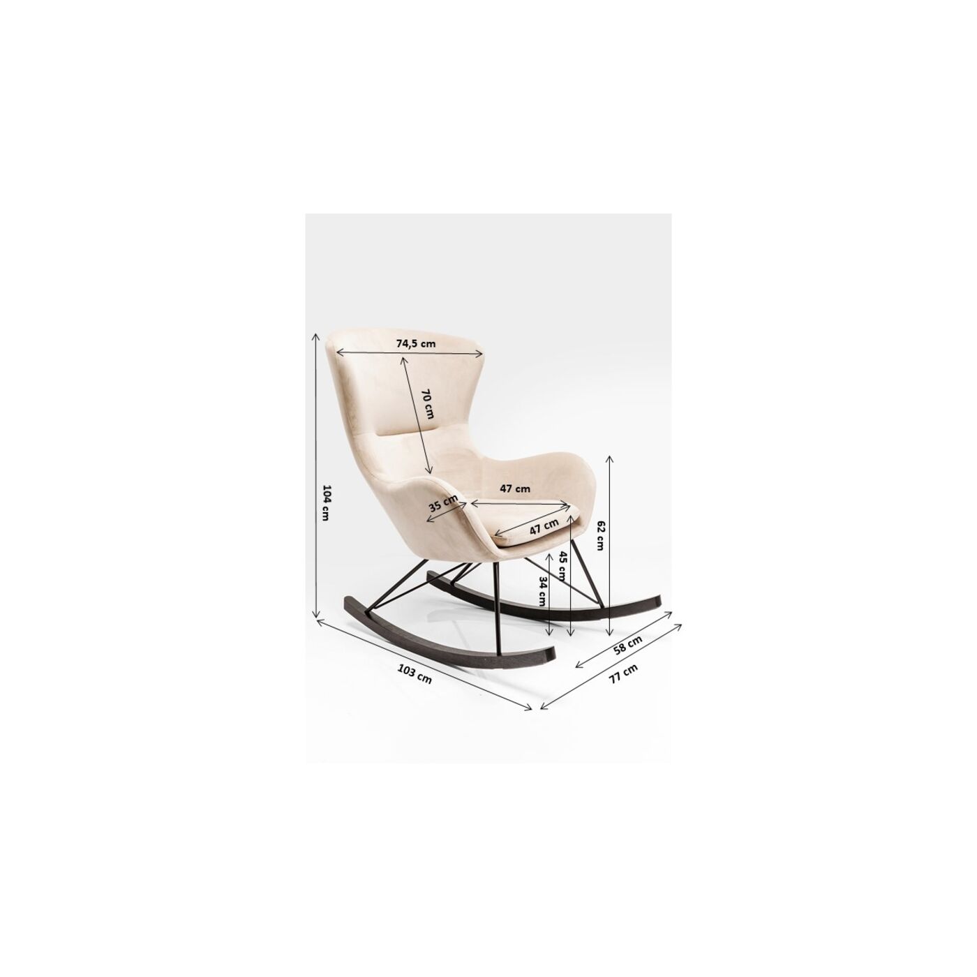 Кресло-качалка Oslo от KARE Design