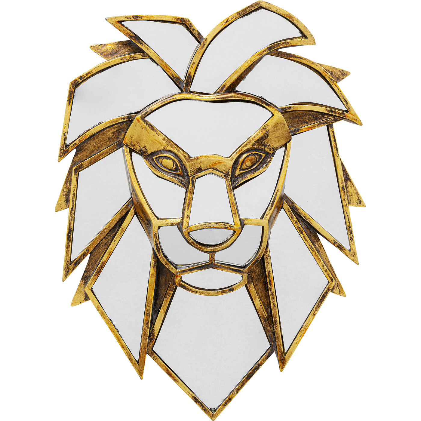 Объект настенный Lion «Зеркальный лев» 35 см от KARE Design