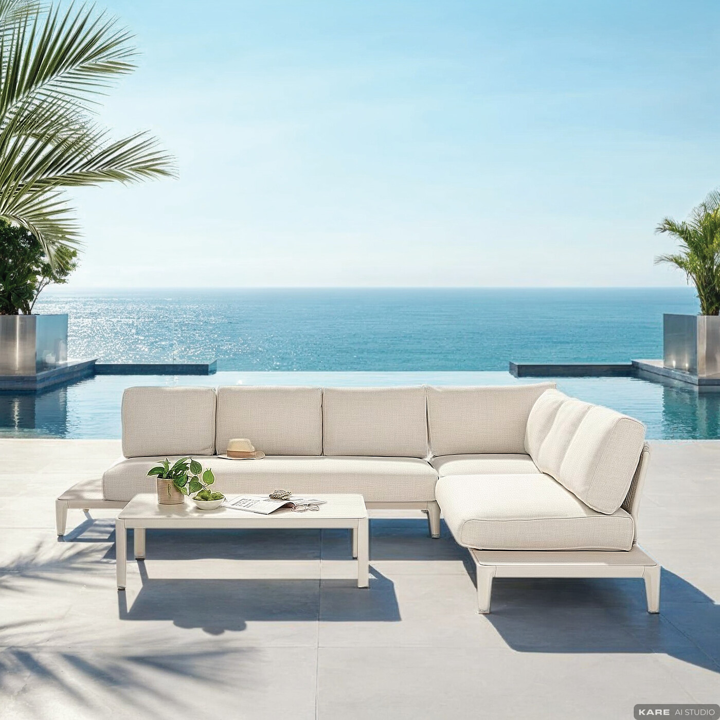 Комплект для улицы Mykonos Cream (5/part) от KARE Design