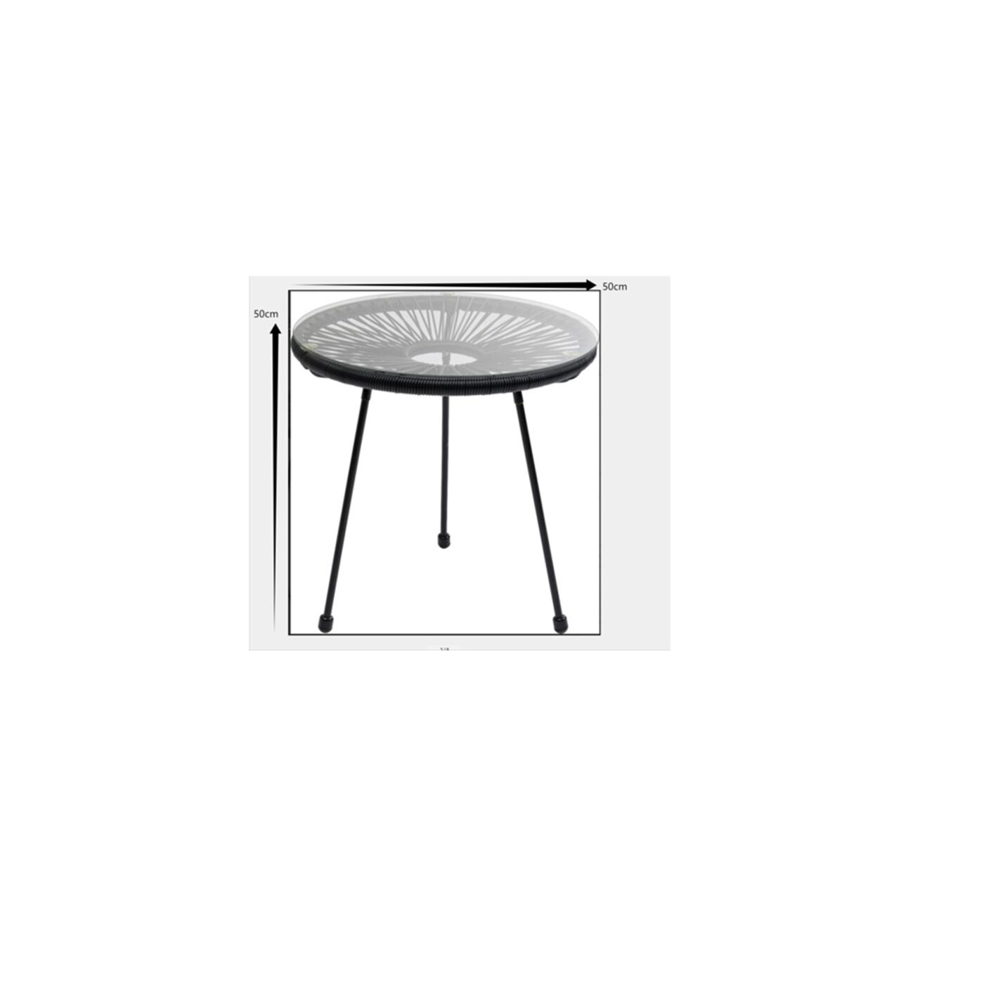 Стол приставной Acapulco Black от KARE Design