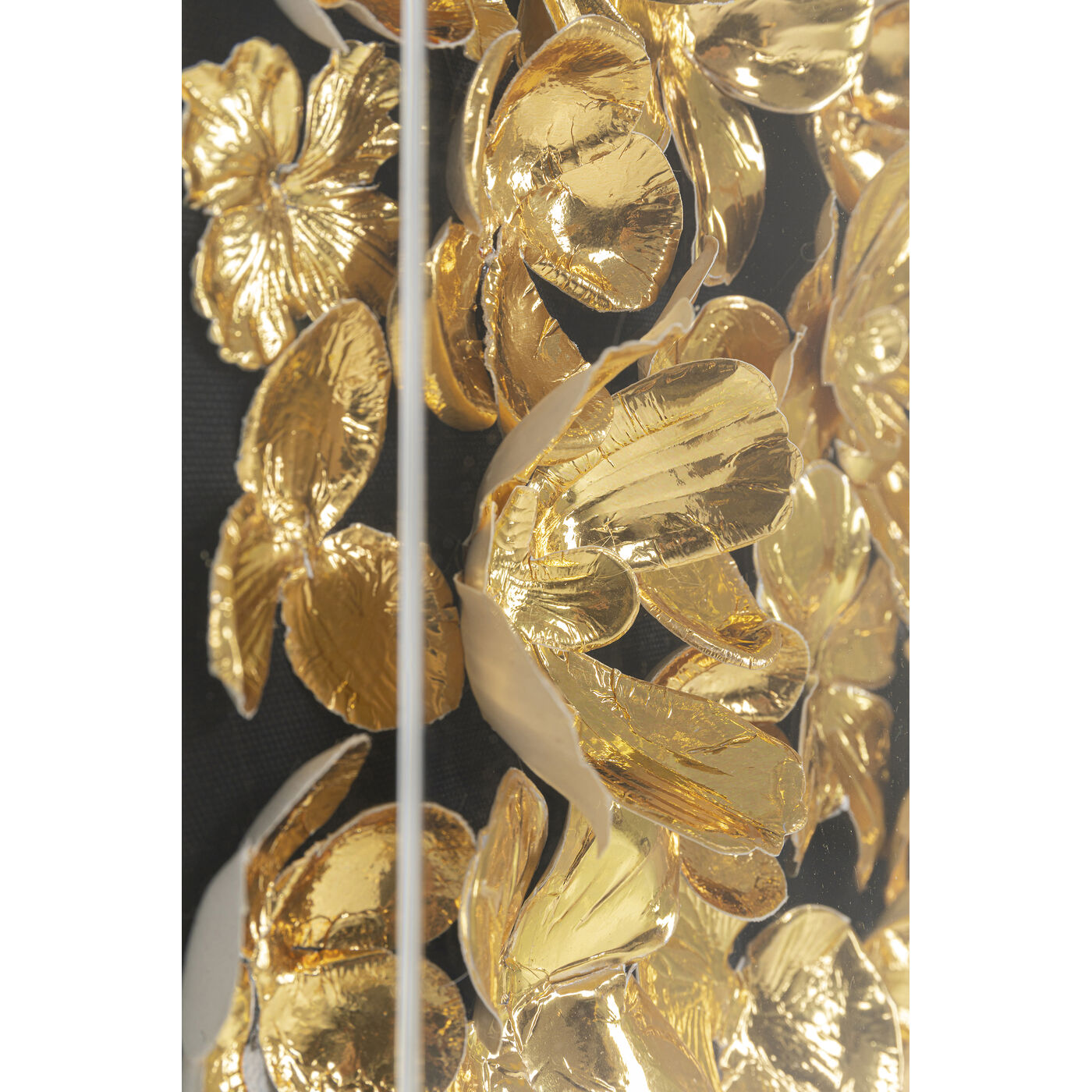 Панно настенное Gold Flower «Золотые цветы» 60x60 см