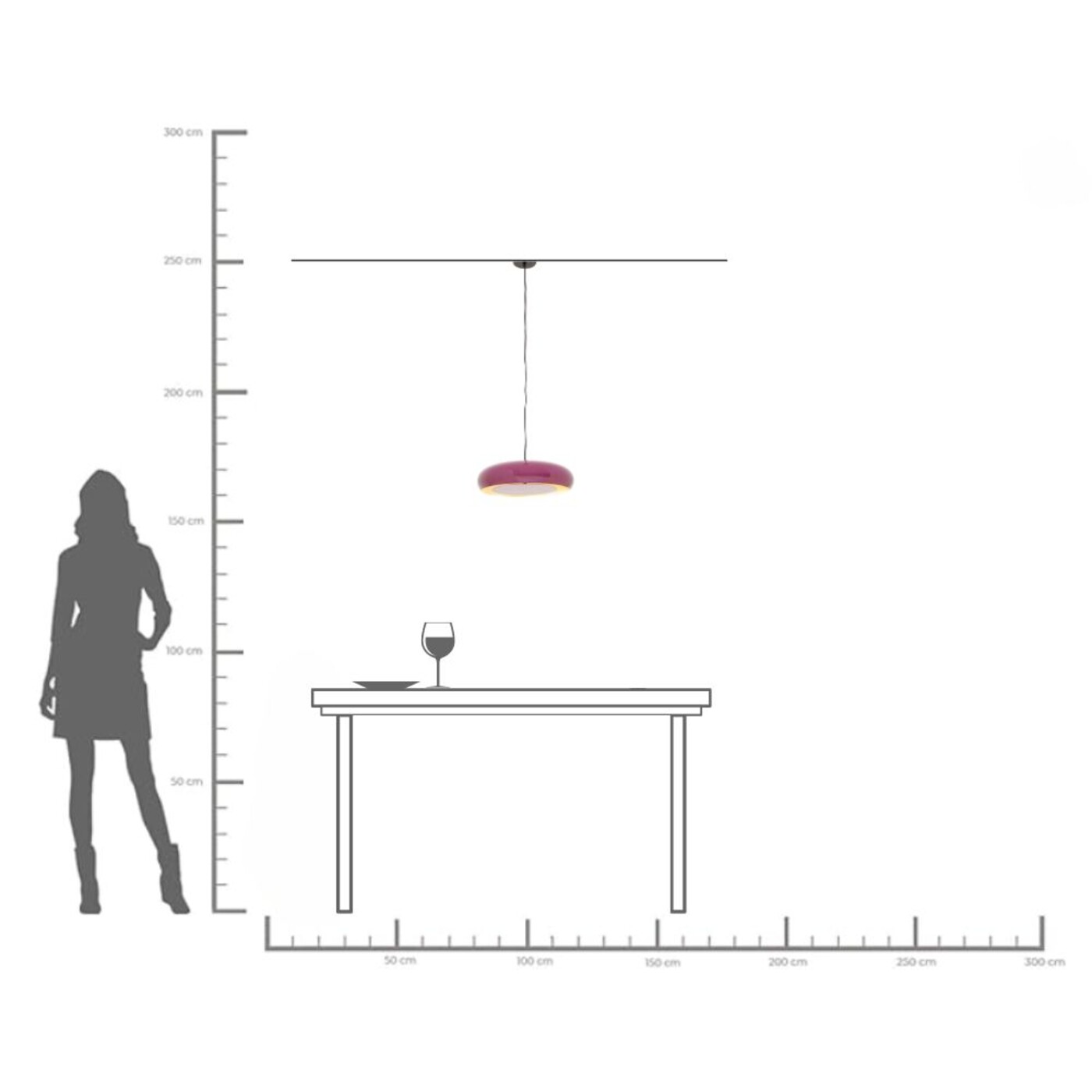 Светильник подвесной Lia Plum Ø38cm от KARE Design